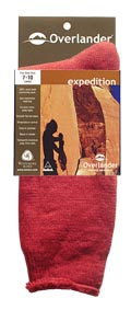 Wine 11-14 Overlander Expedition Sock