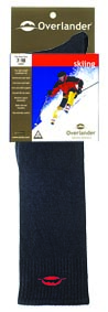 Black 6-10 Overlander Skiing Sock