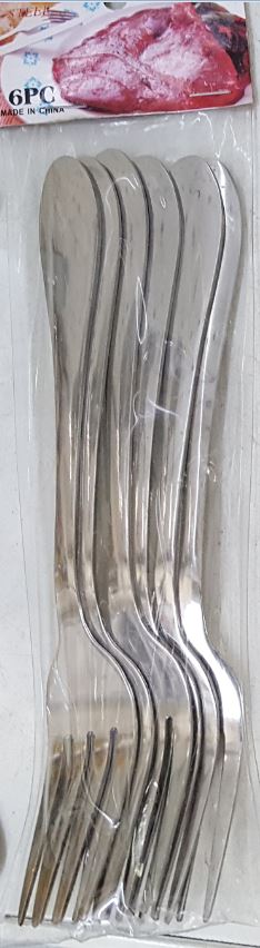 Fork S/Steel Pack of 6