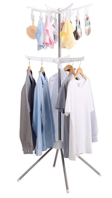 Clothes Line with Pegs Collapsible