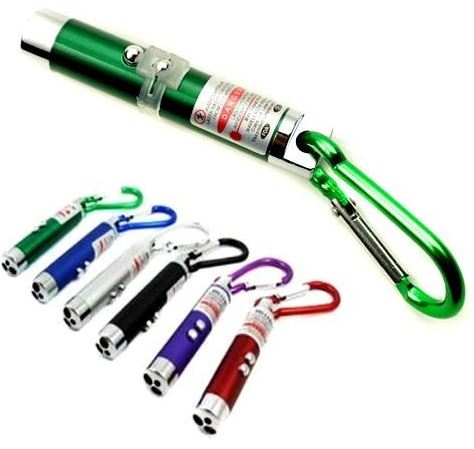 Mini Laser Pointer with LED Torch 3in1 &lt;1mw