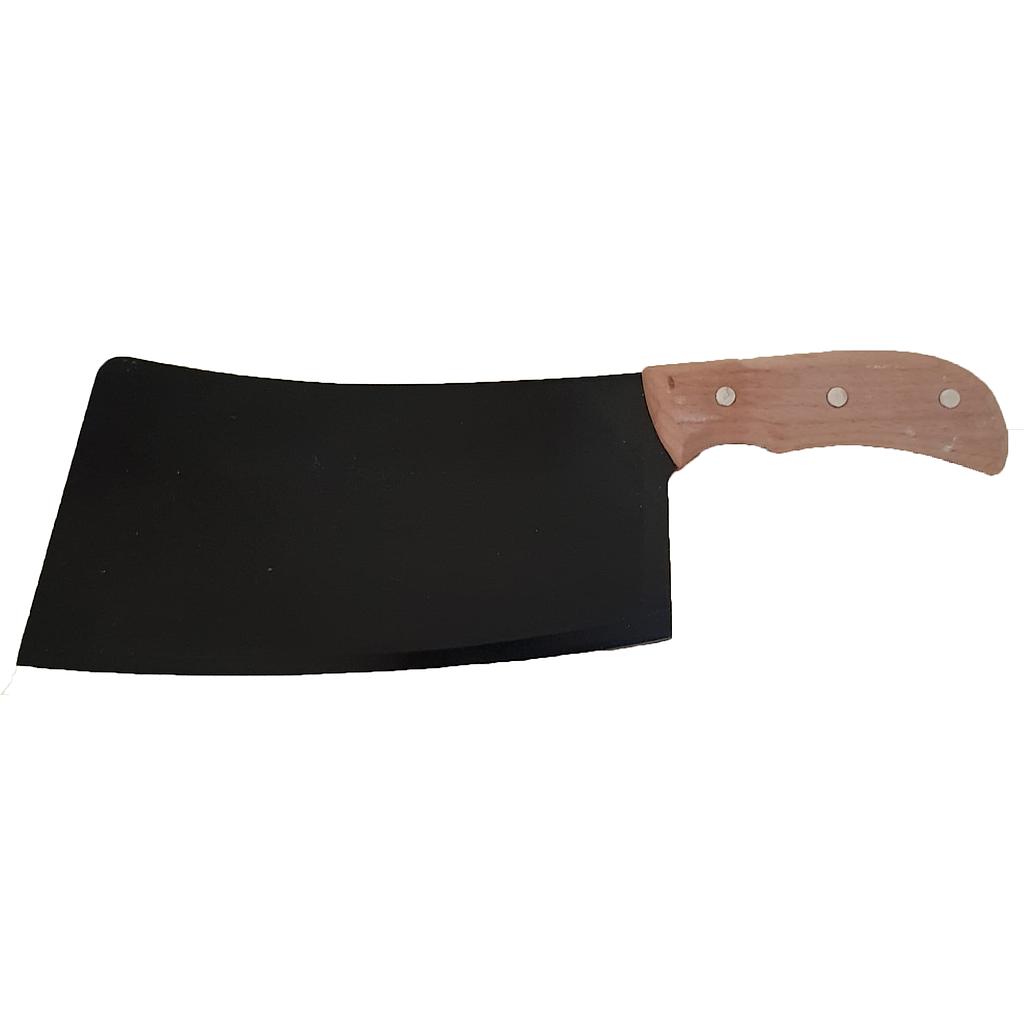 Meat Cleaver Black Heavy Duty Stainless Steel 1 kg 23.5x12 cm Blade